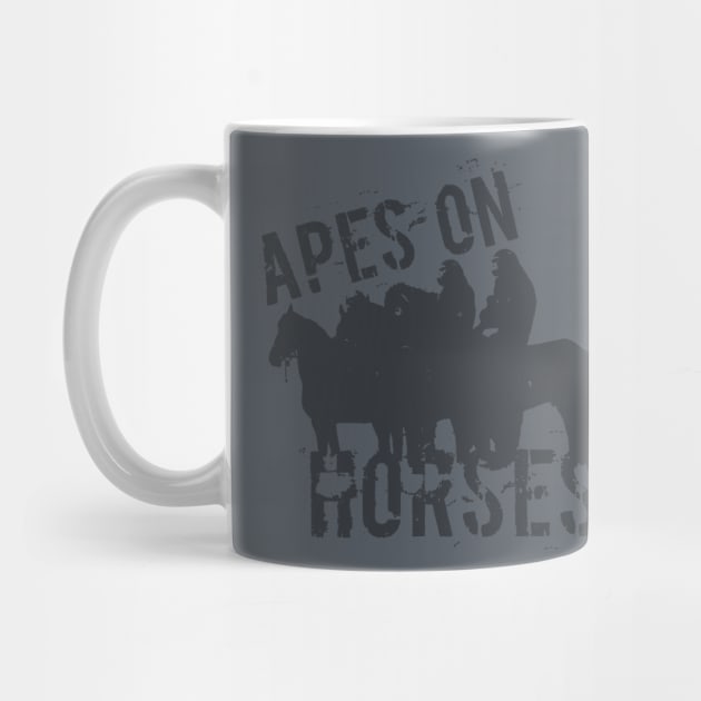 Apes on tee-Horses by FOGdark